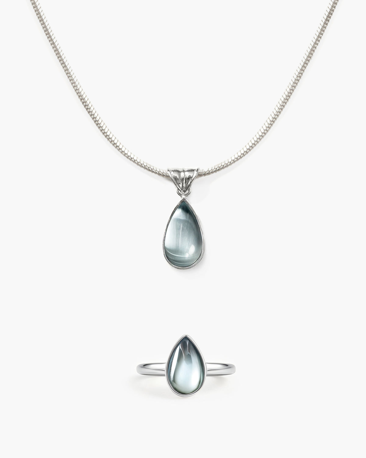 Waterdrop Ring in Marine Blue