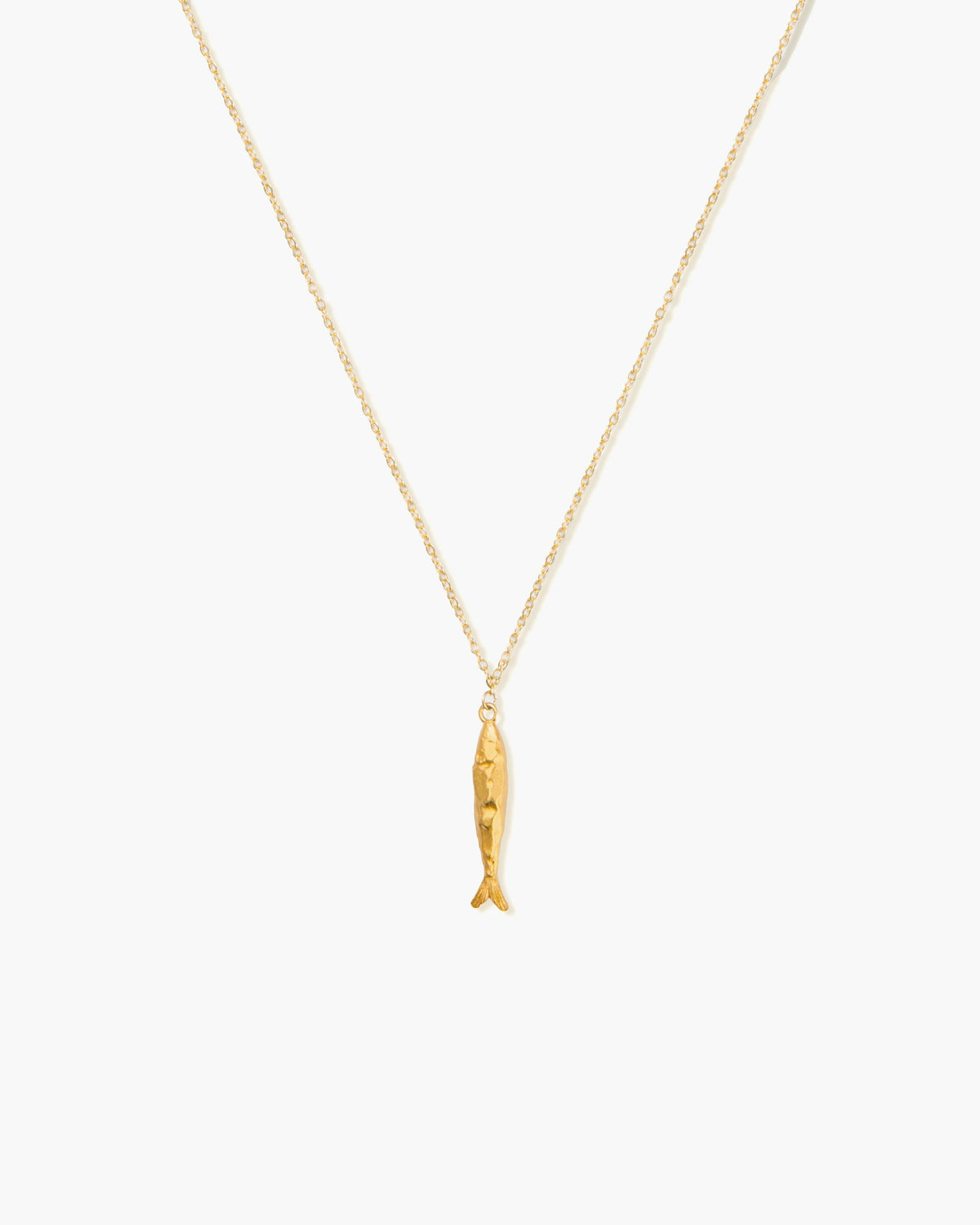 Silver Anchovy Necklace