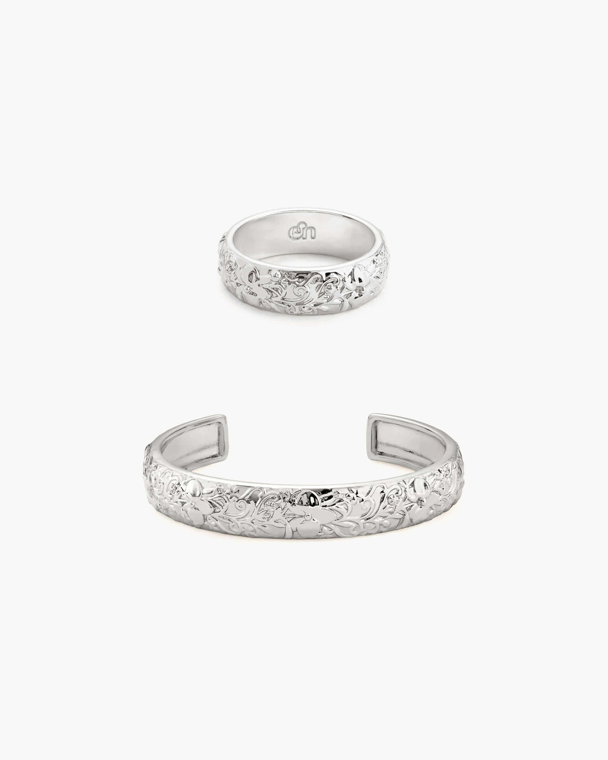 Serenade of Orchid Ring in Silver