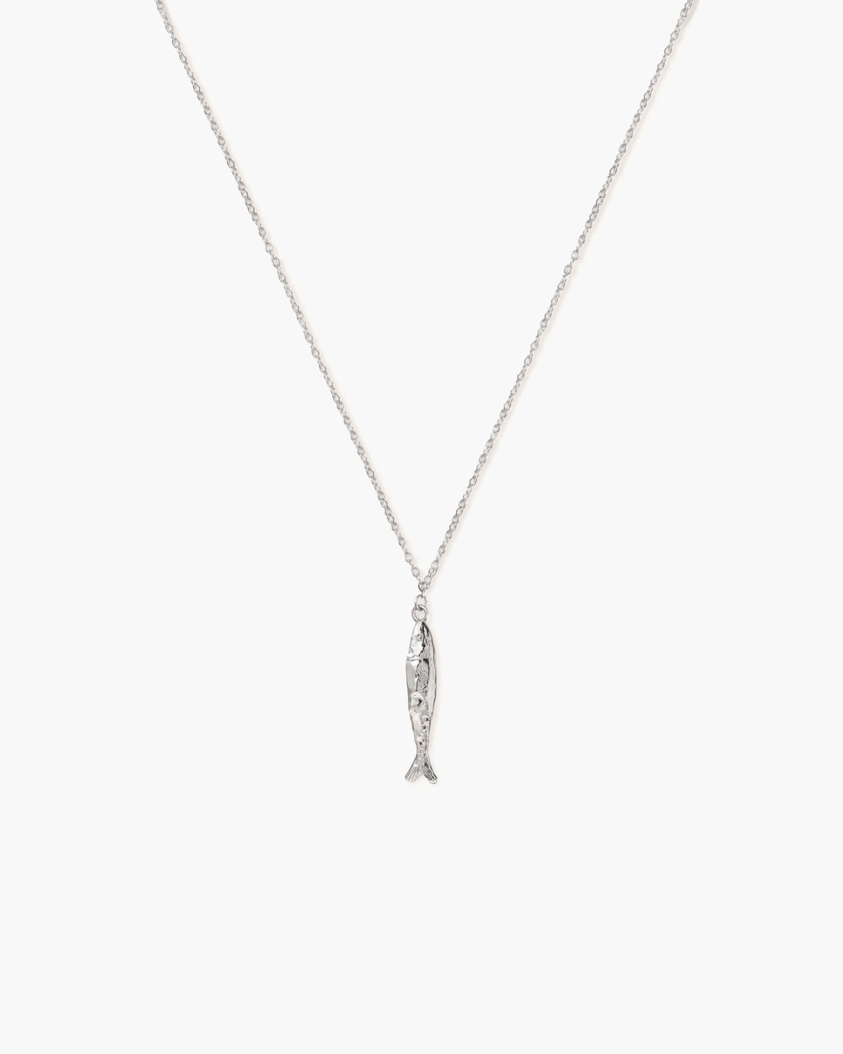Silver Anchovy Necklace