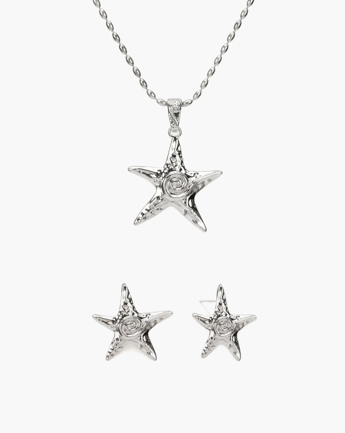 Silver Starfish Necklace